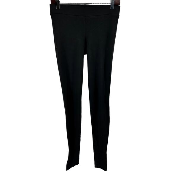 Vince Stirrup Leggings Pull On Skinny Stretchy Pintuck Casual Versatile Black M - Picture 2 of 6